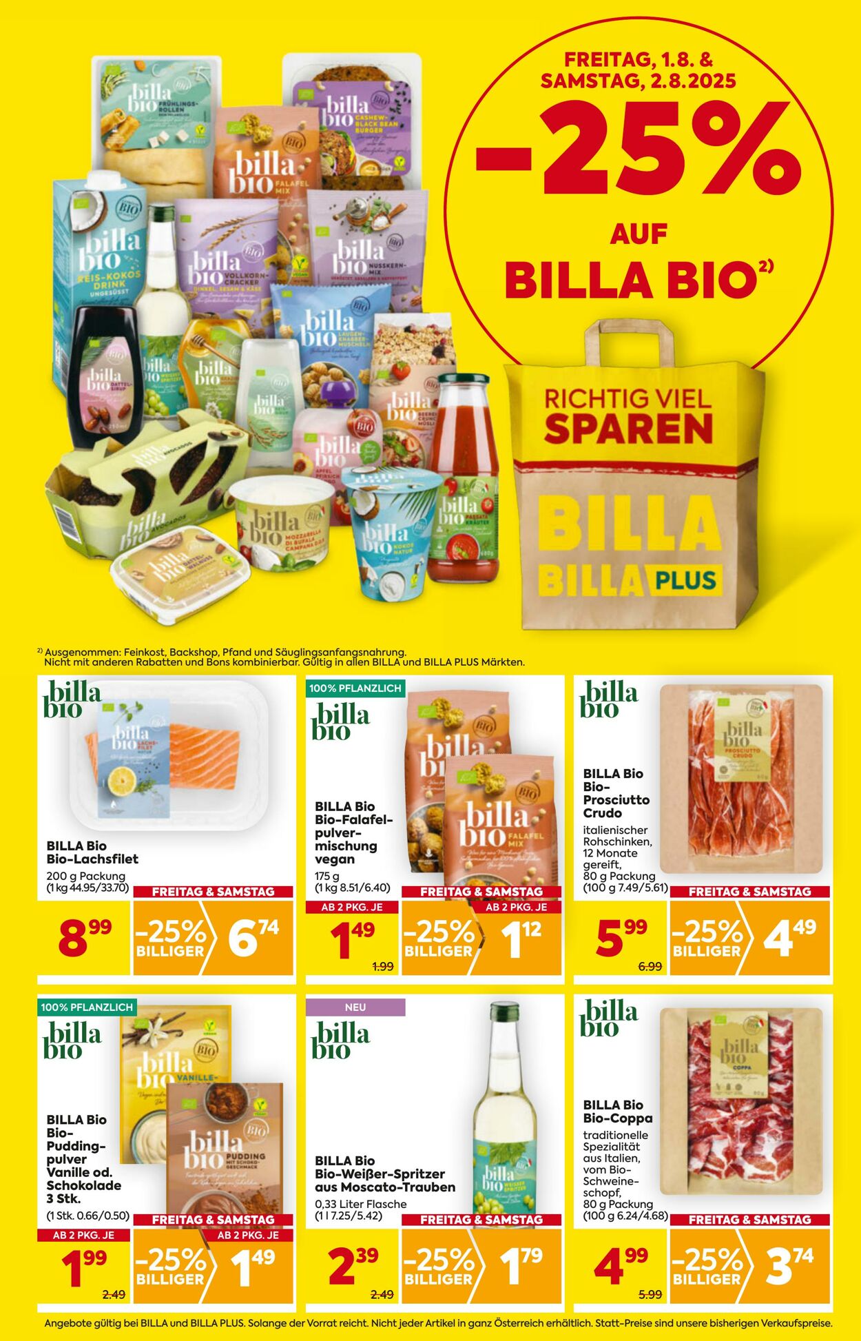 Prospekt BILLA PLUS 31.07.2025 - 06.08.2025