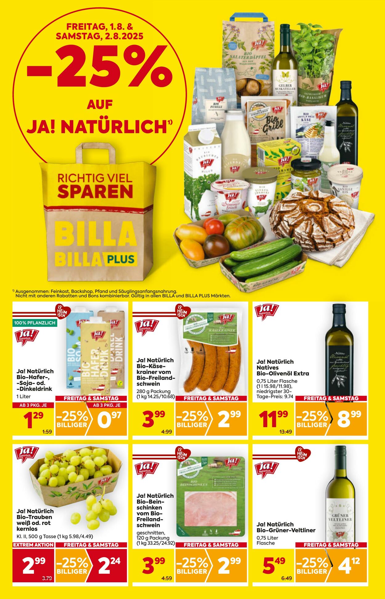 Prospekt BILLA PLUS 31.07.2025 - 06.08.2025
