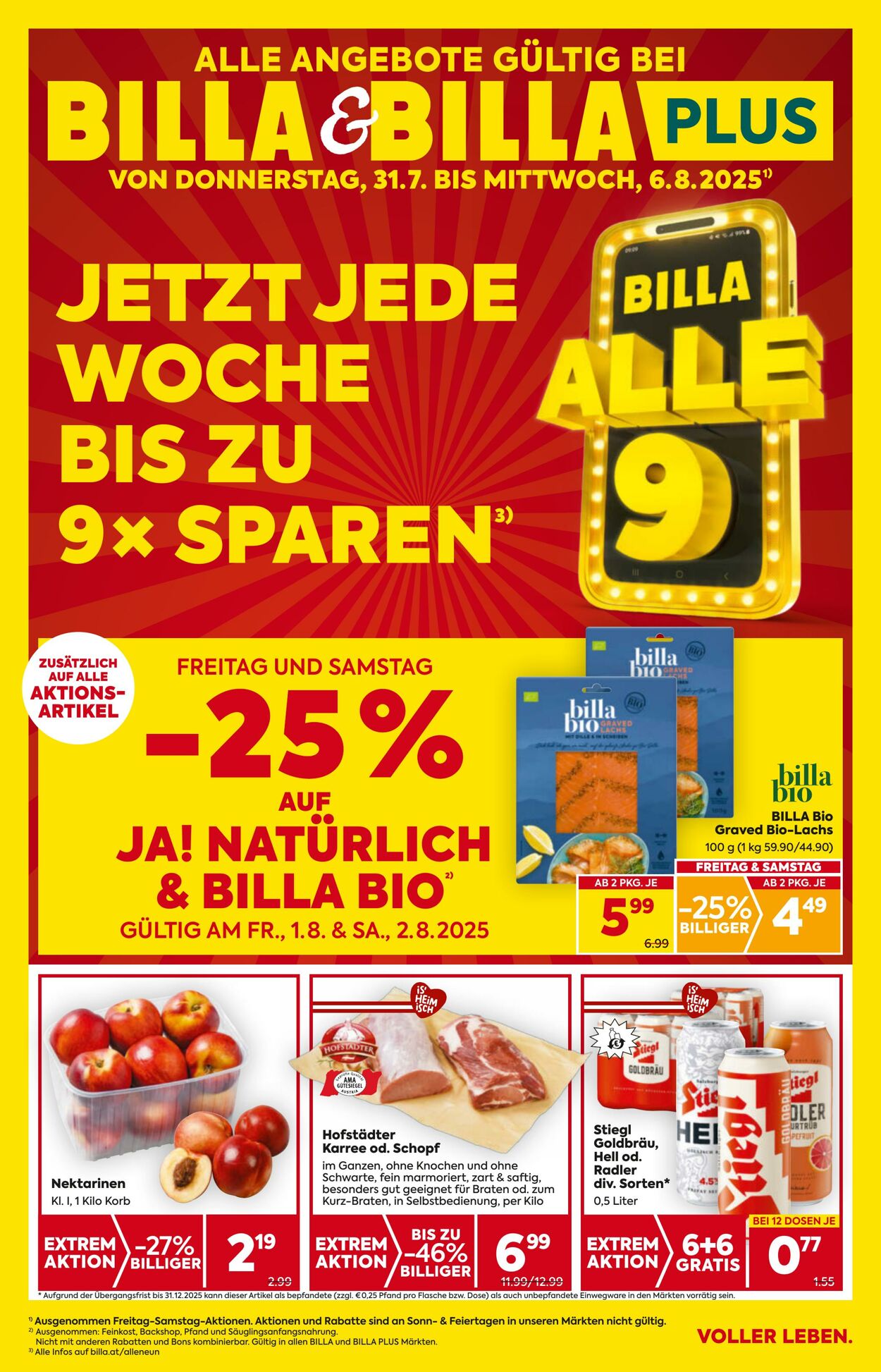 Prospekt BILLA PLUS 31.07.2025 - 06.08.2025