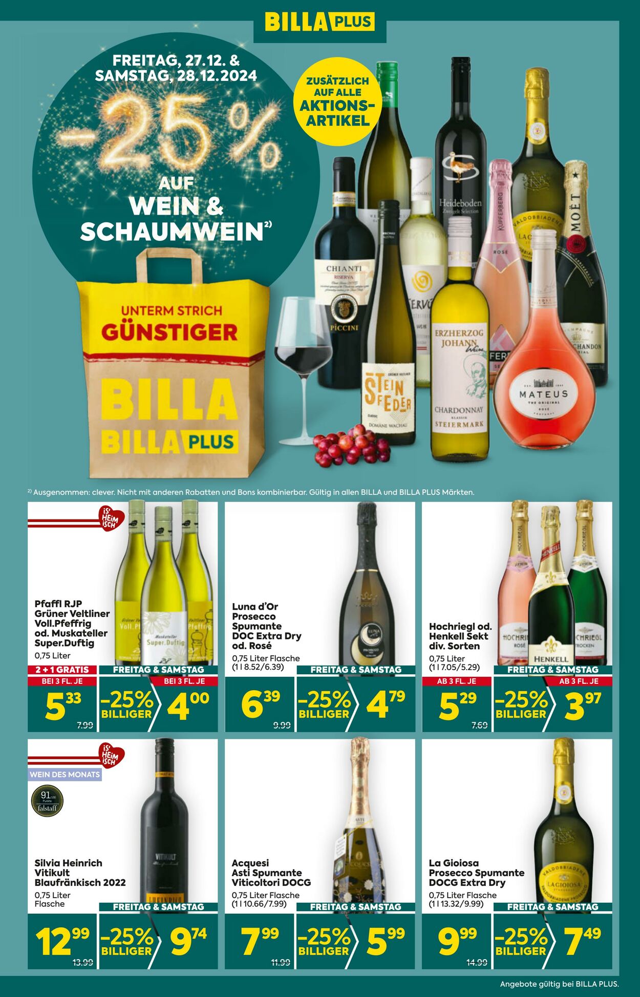 Prospekt BILLA PLUS 26.12.2024 - 01.01.2025