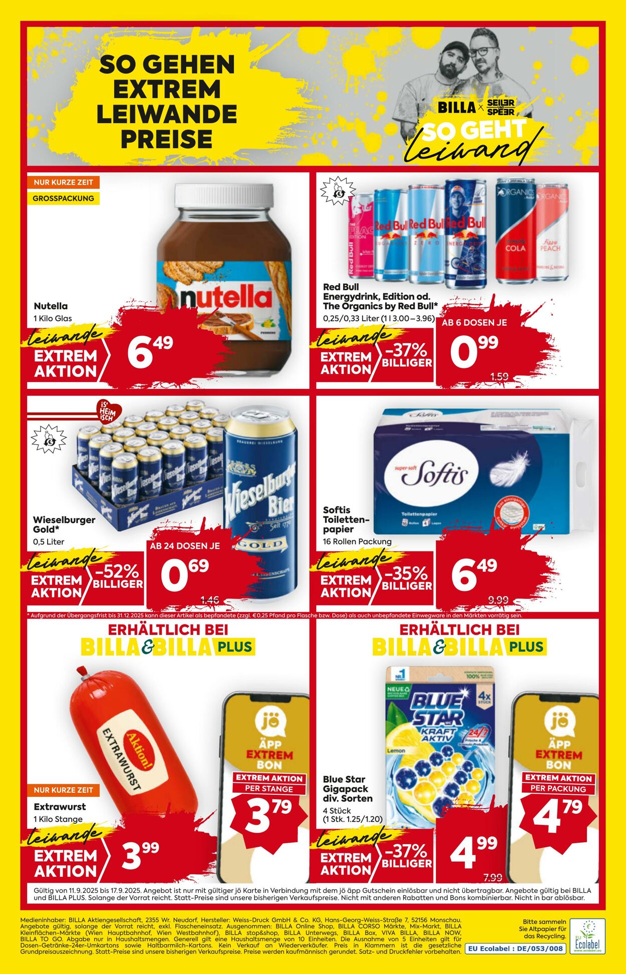 Prospekt BILLA PLUS 11.09.2025 - 17.09.2025