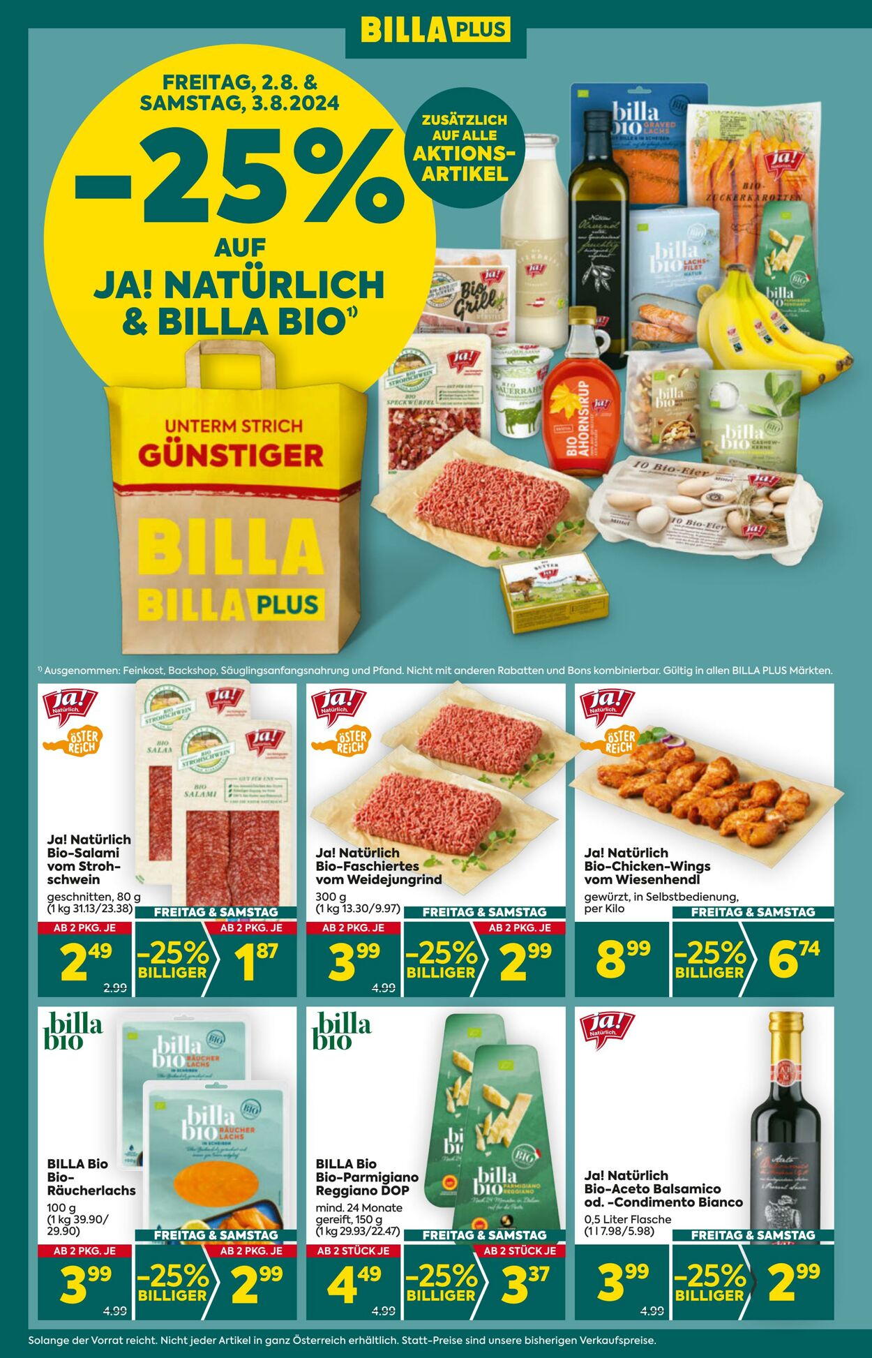 Prospekt BILLA PLUS 01.08.2024 - 07.08.2024