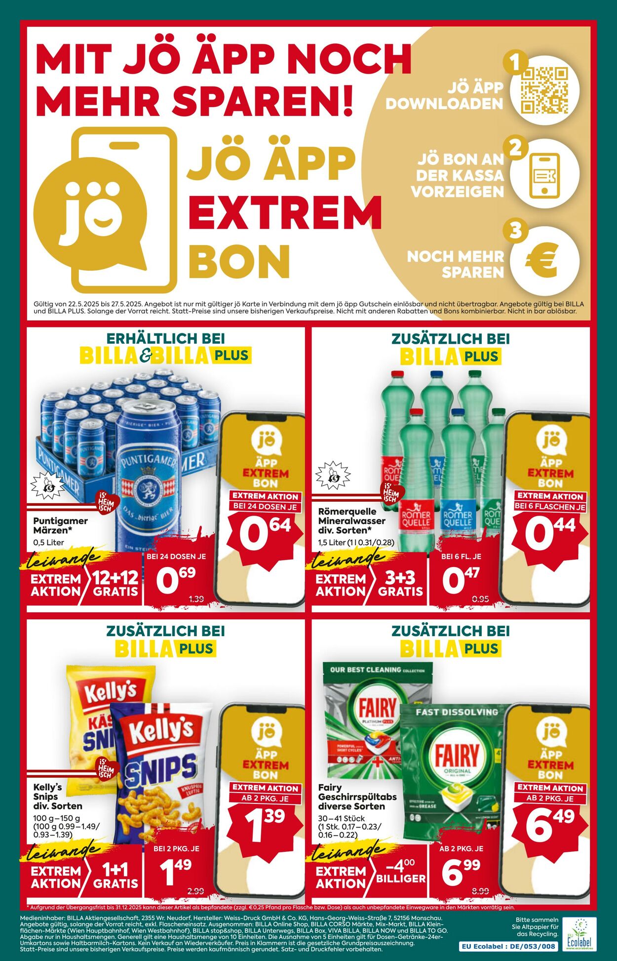 Prospekt BILLA PLUS 22.05.2025 - 28.05.2025