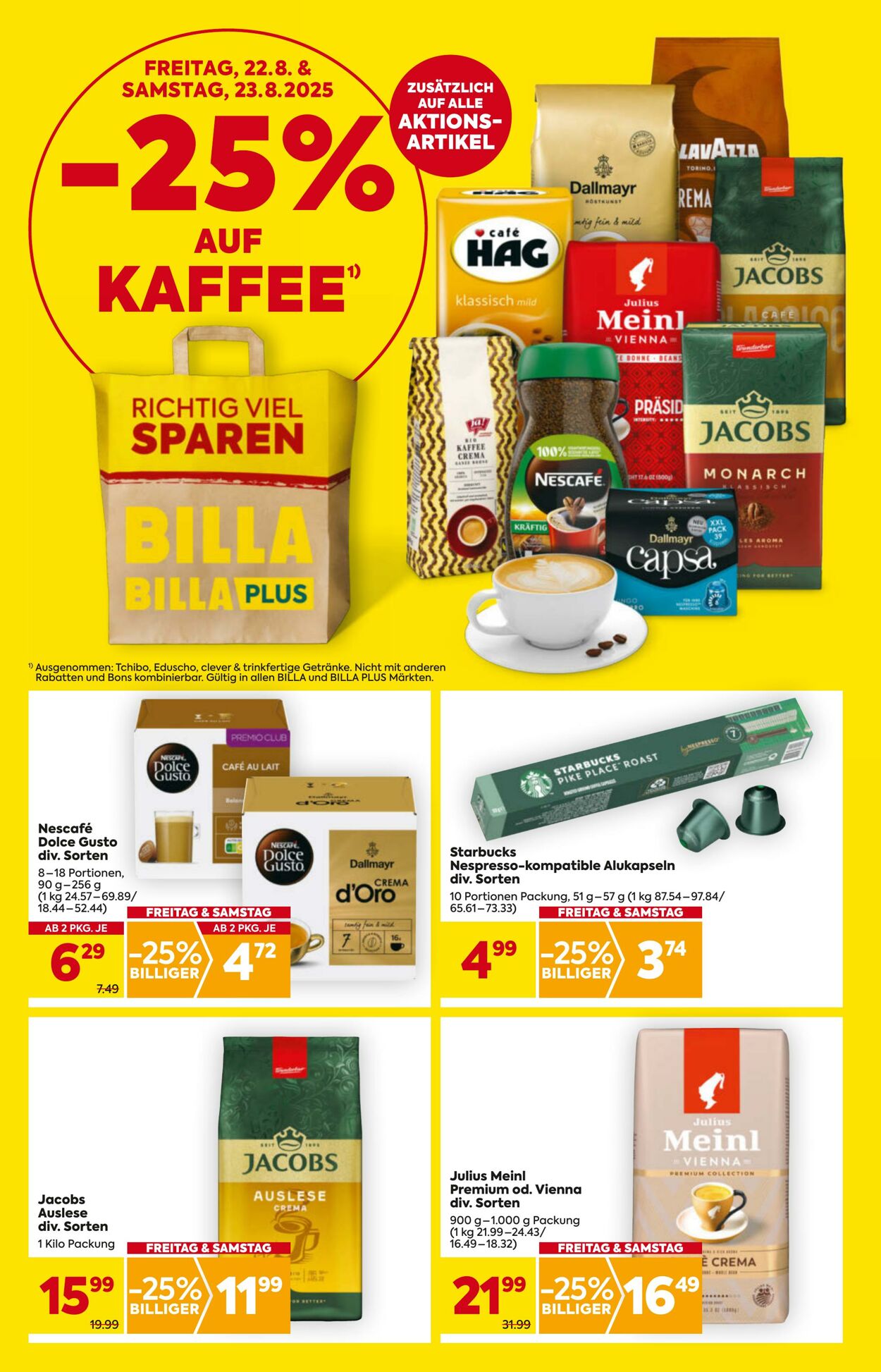 Prospekt BILLA PLUS 21.08.2025 - 27.08.2025