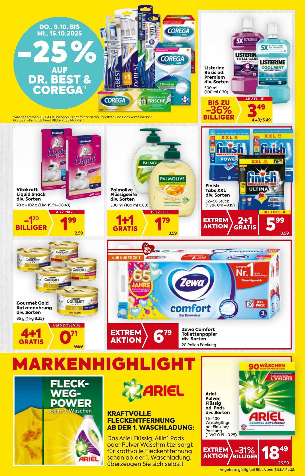 Prospekt BILLA PLUS 09.10.2025 - 15.10.2025