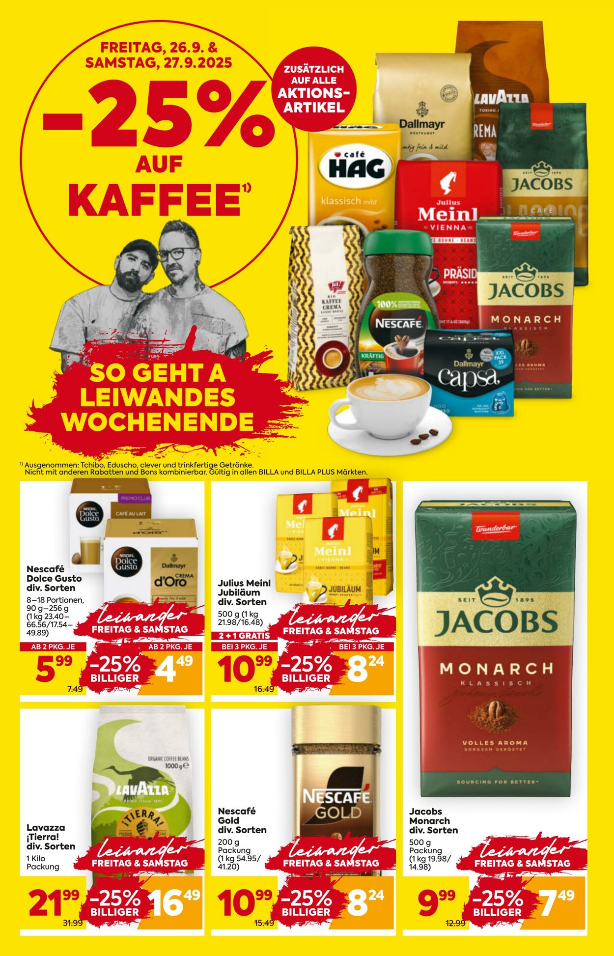 Prospekt BILLA PLUS 25.09.2025 - 01.10.2025