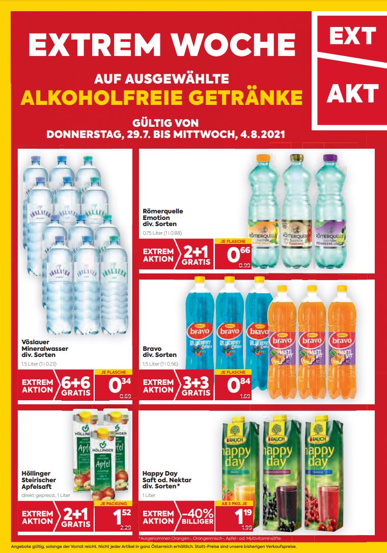 Prospekt BILLA PLUS 29.07.2021 - 04.08.2021