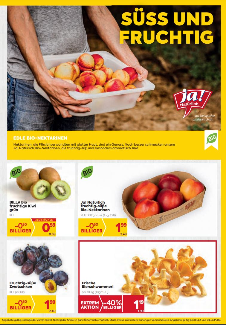 Prospekt BILLA PLUS 29.07.2021 - 04.08.2021
