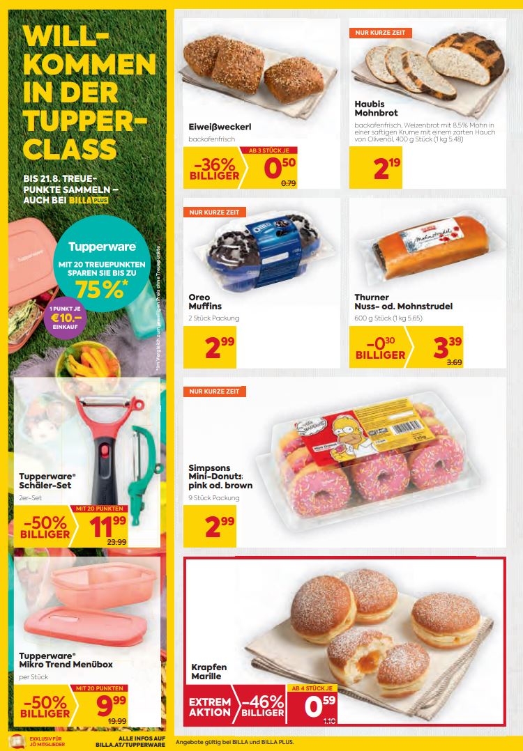 Prospekt BILLA PLUS 29.07.2021 - 04.08.2021