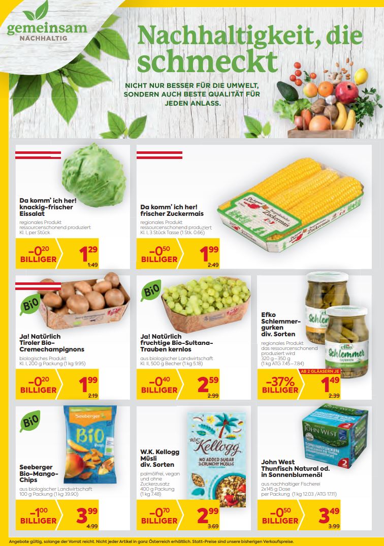 Prospekt BILLA PLUS 29.07.2021 - 04.08.2021