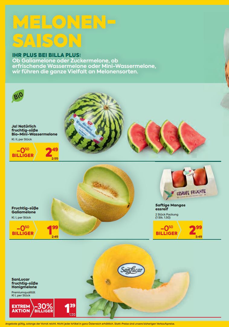 Prospekt BILLA PLUS 29.07.2021 - 04.08.2021