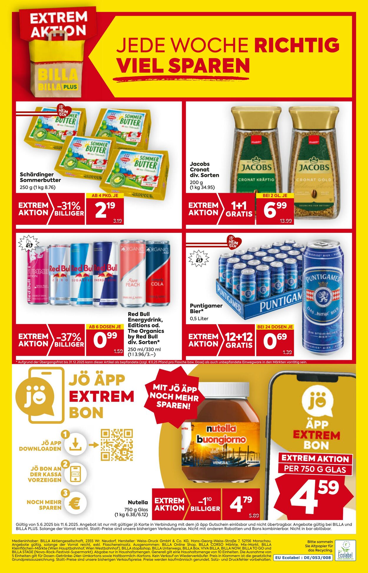 Prospekt Billa 05.06.2025 - 11.06.2025
