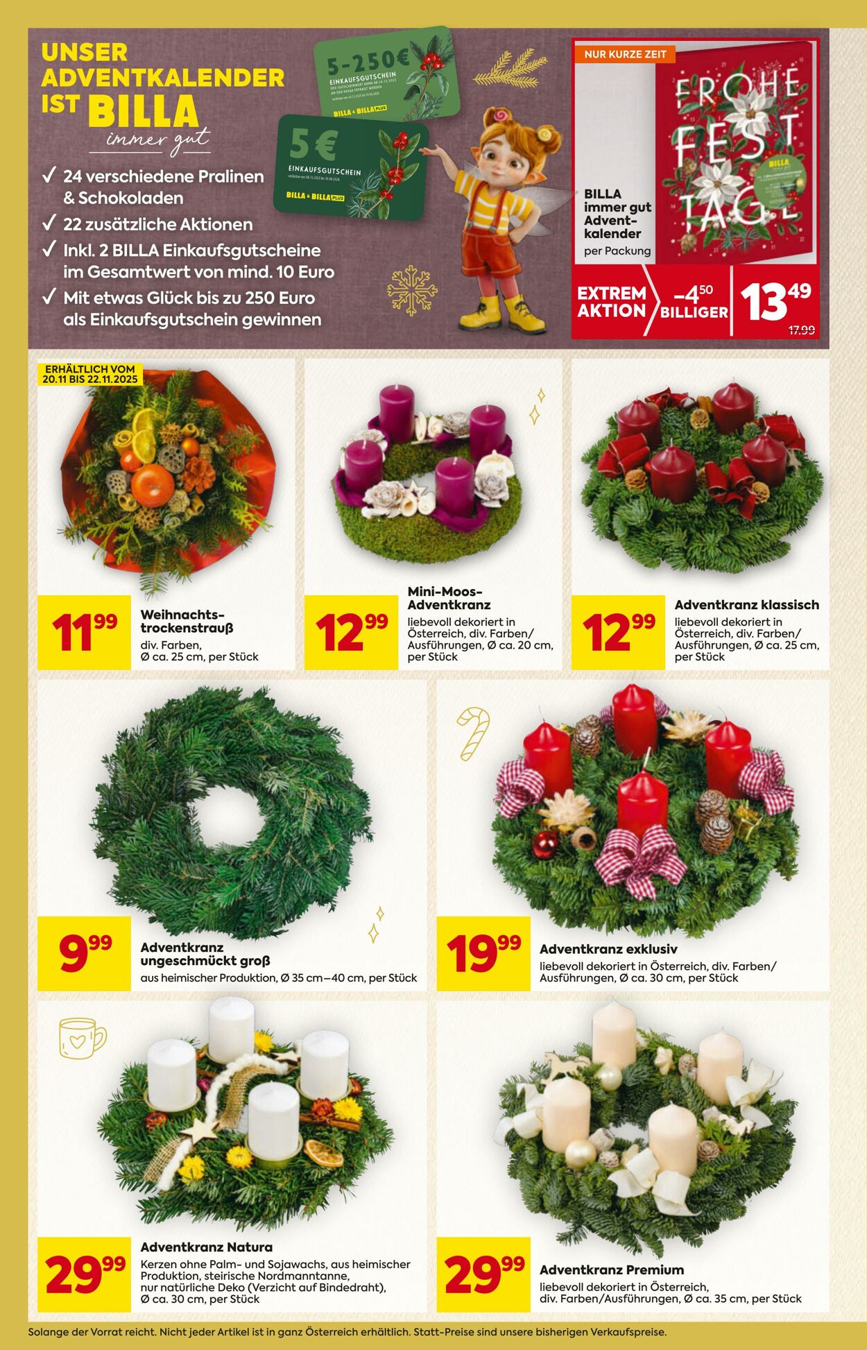 Prospekt Billa 20.11.2025 - 26.11.2025