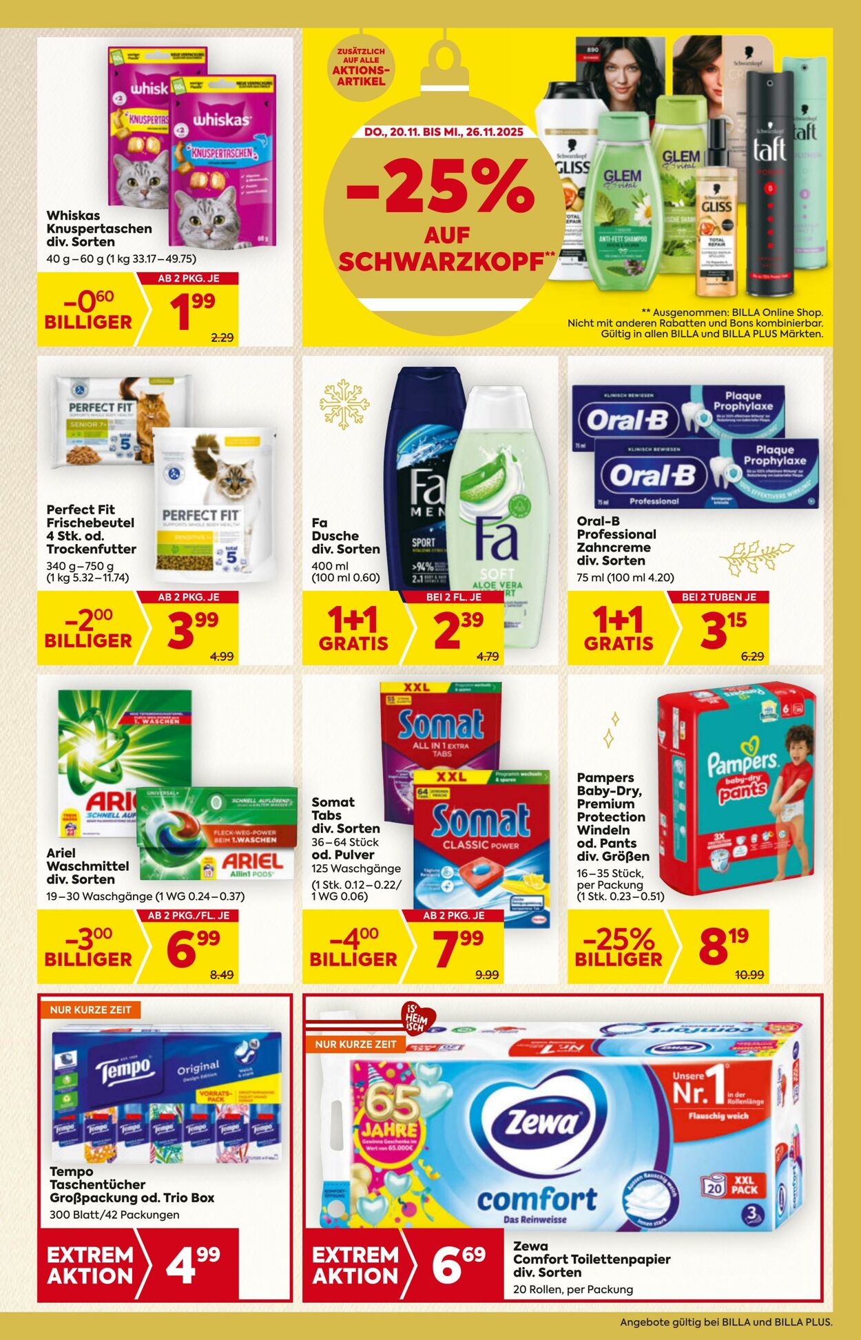 Prospekt Billa 20.11.2025 - 26.11.2025