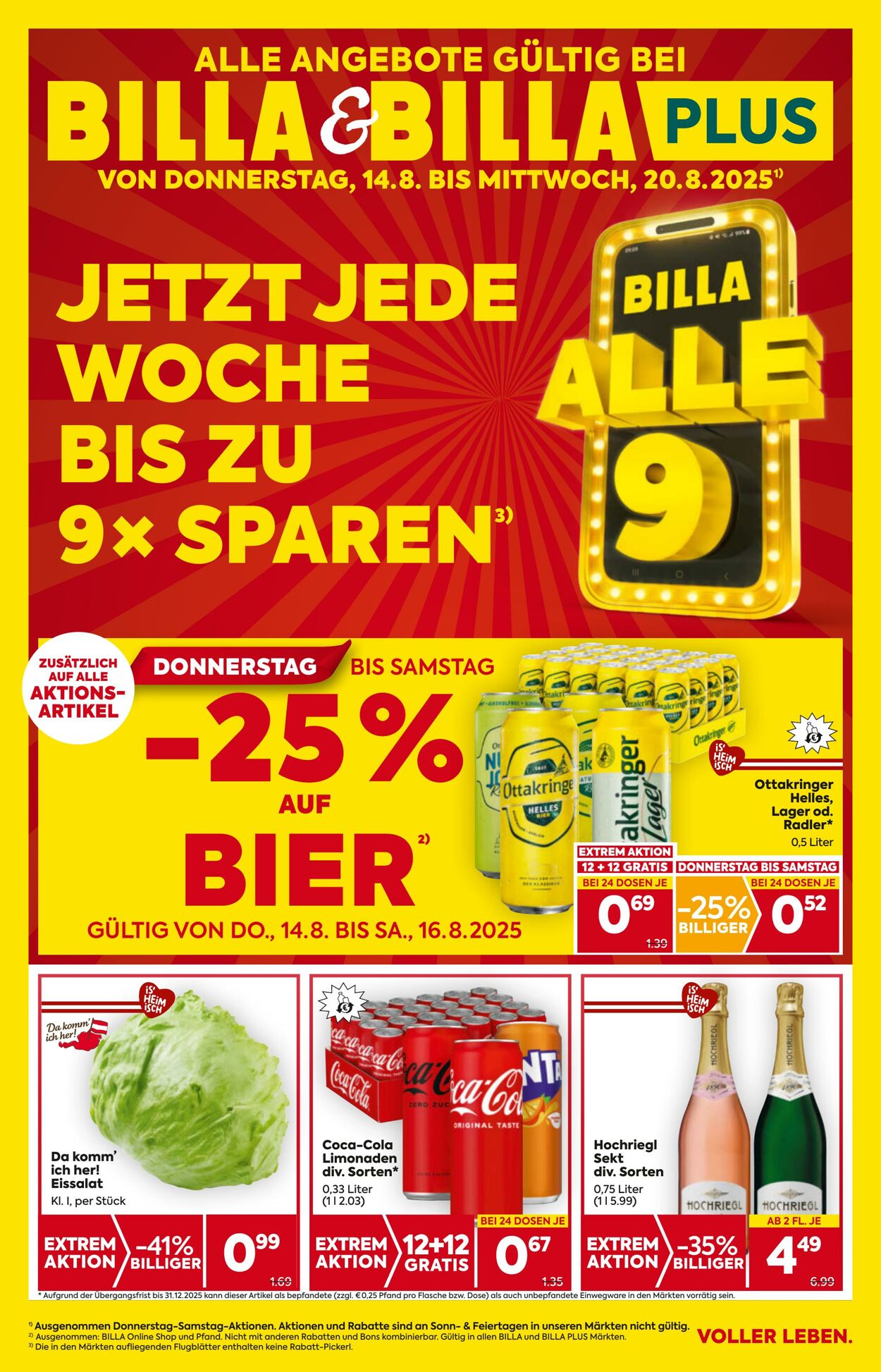 Prospekt Billa 14.08.2025 - 20.08.2025