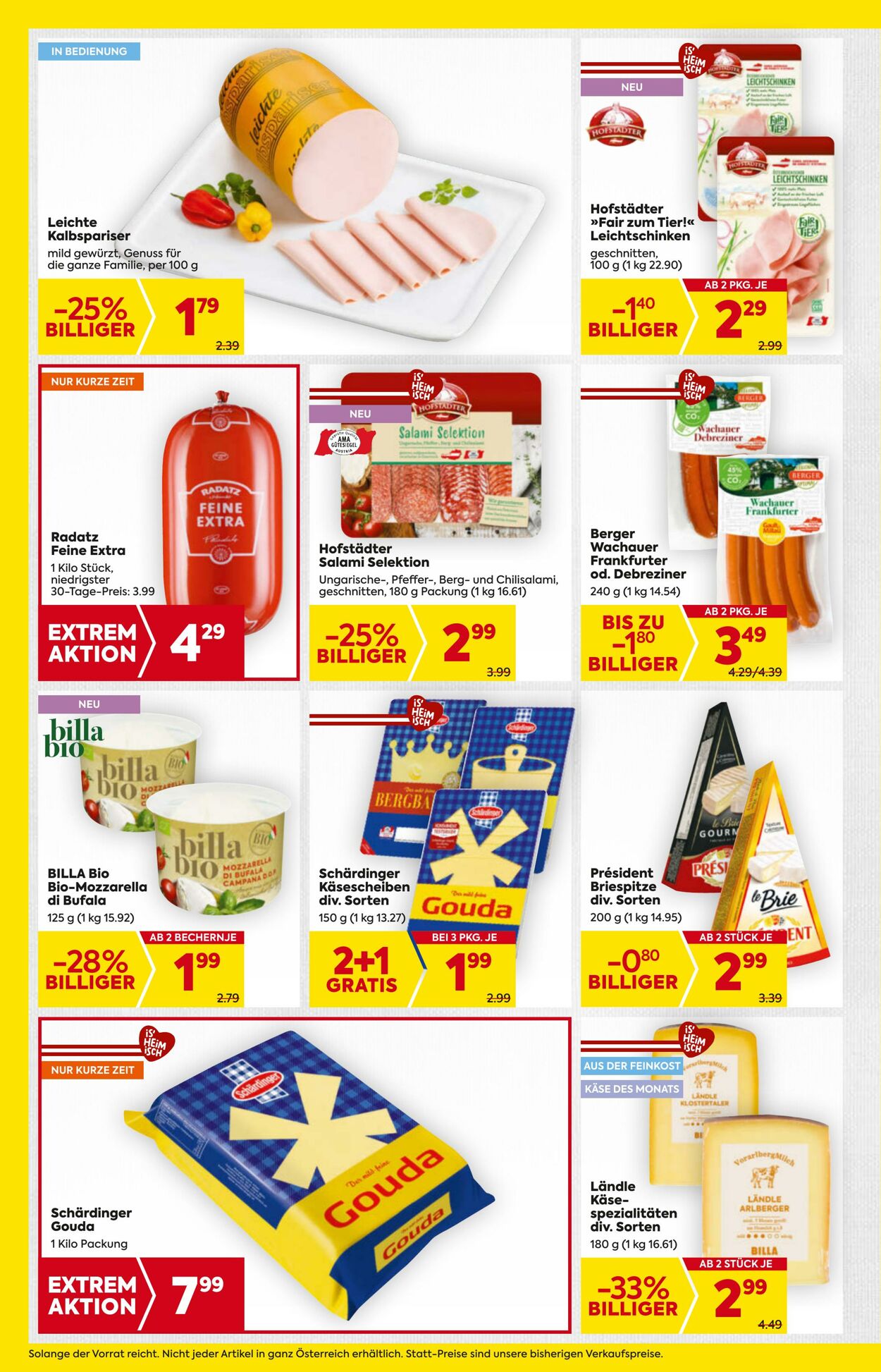 Prospekt Billa 14.08.2025 - 20.08.2025