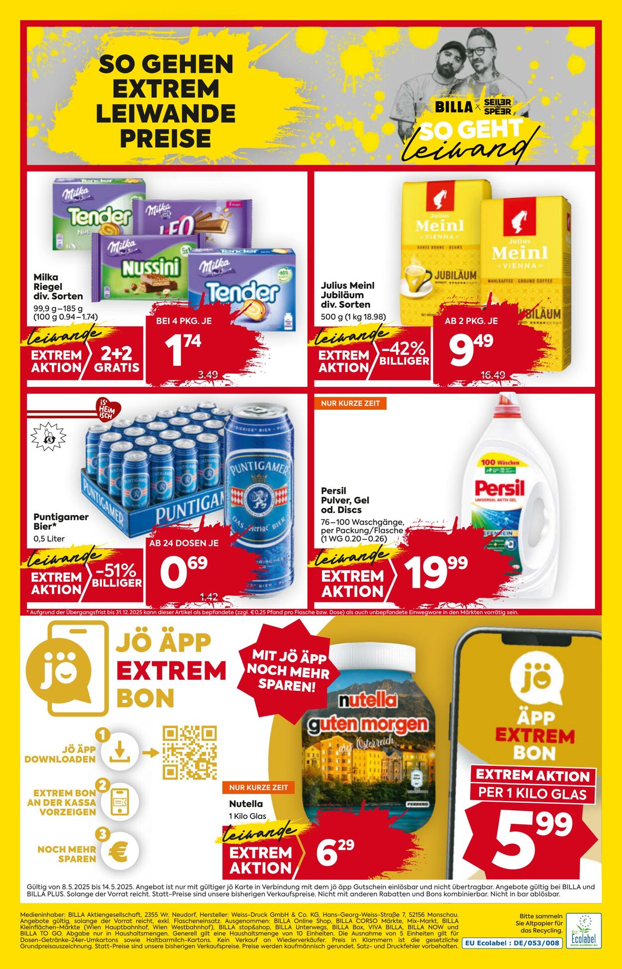 Prospekt Billa 01.05.2025 - 07.05.2025