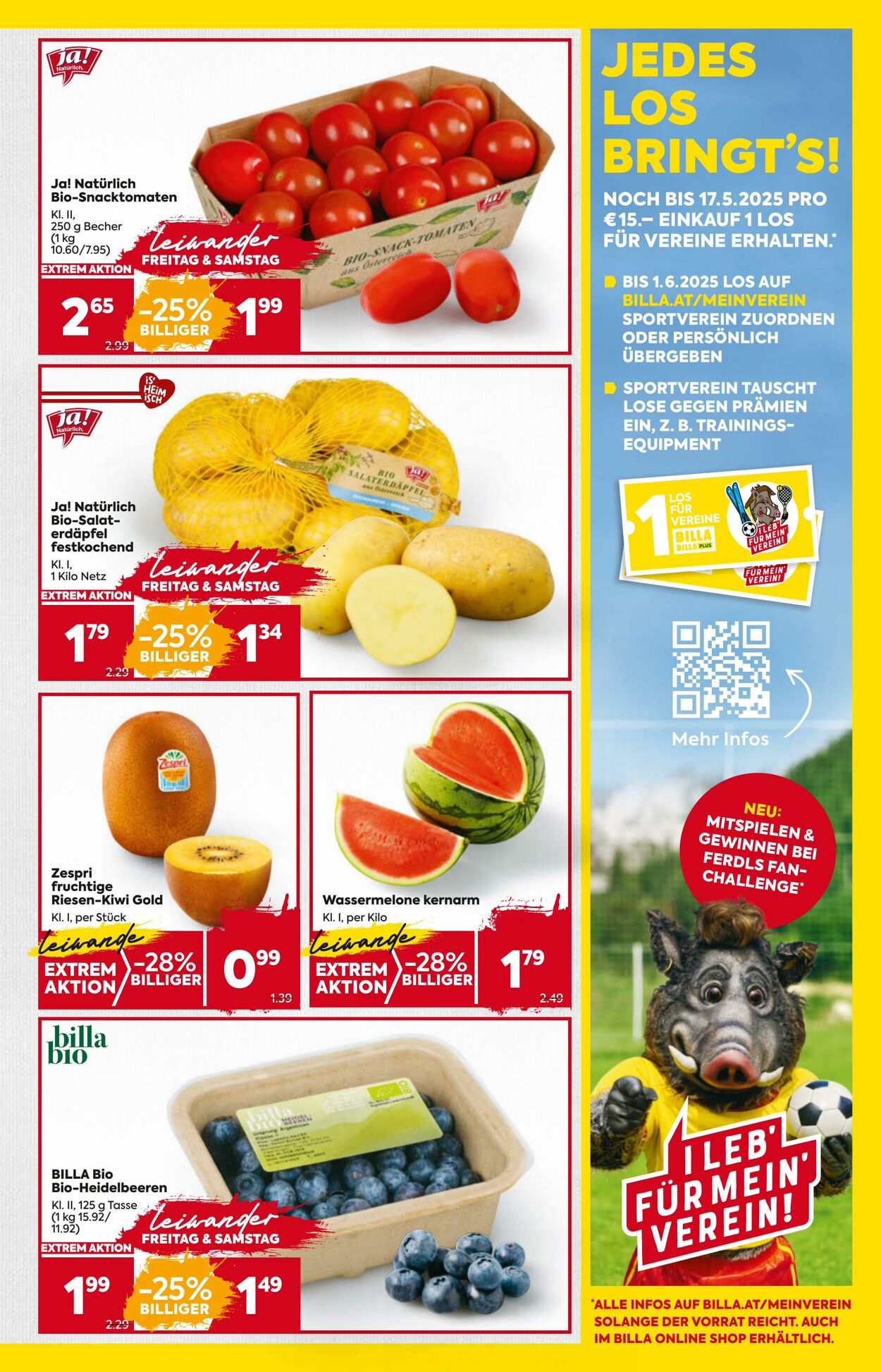 Prospekt Billa 01.05.2025 - 07.05.2025