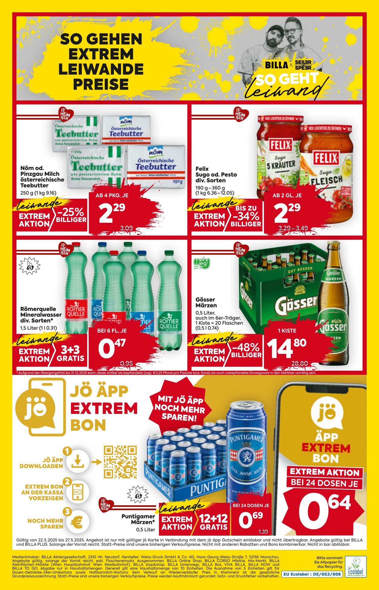 Prospekt Billa 22.05.2025 - 28.05.2025