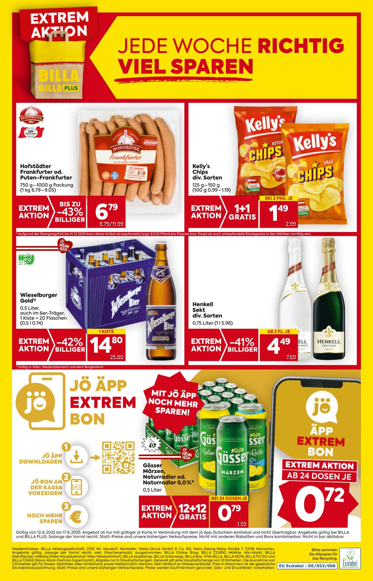 Prospekt Billa 12.06.2025 - 18.06.2025