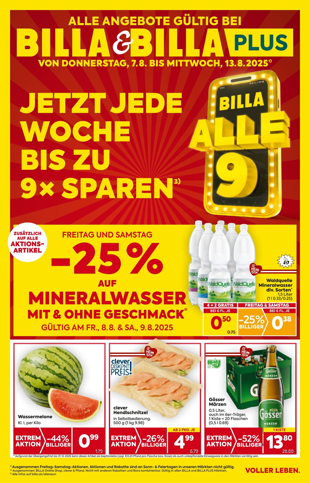 Prospekt Billa 07.08.2025 - 13.08.2025