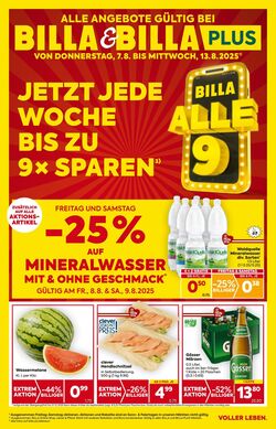 Prospekt Billa 07.08.2025 - 13.08.2025