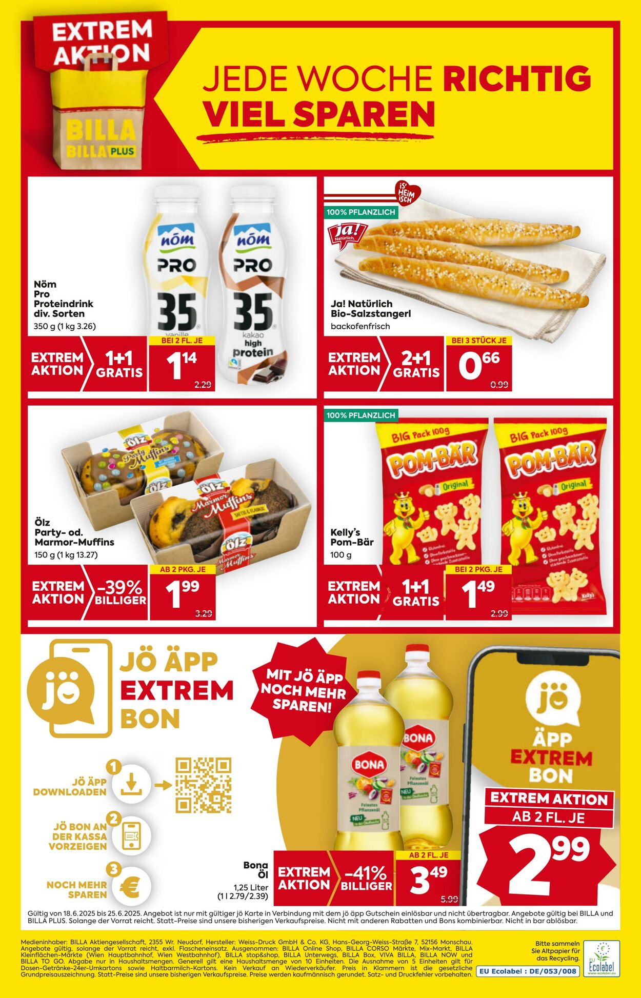 Prospekt Billa 19.06.2025 - 25.06.2025