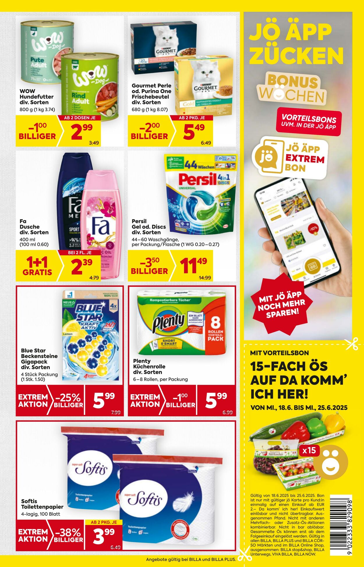 Prospekt Billa 19.06.2025 - 25.06.2025