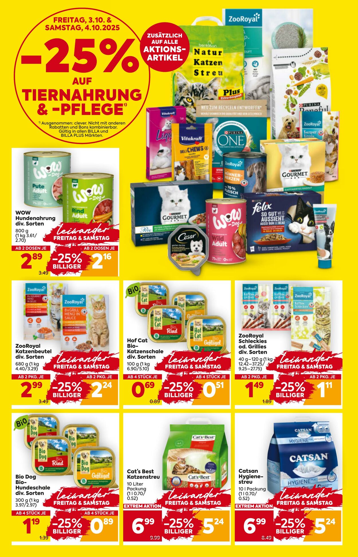 Prospekt Billa 02.10.2025 - 08.10.2025
