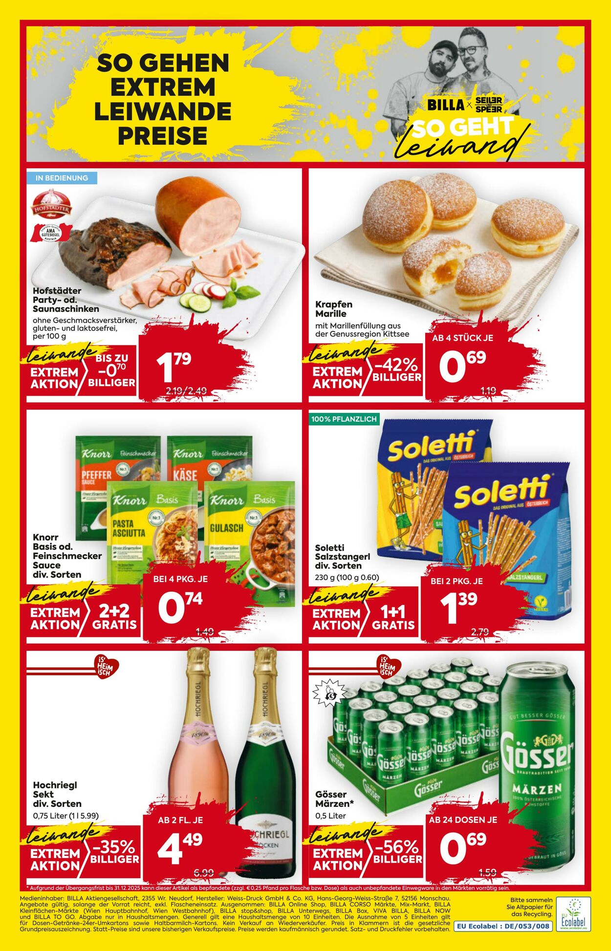 Prospekt Billa 02.10.2025 - 08.10.2025