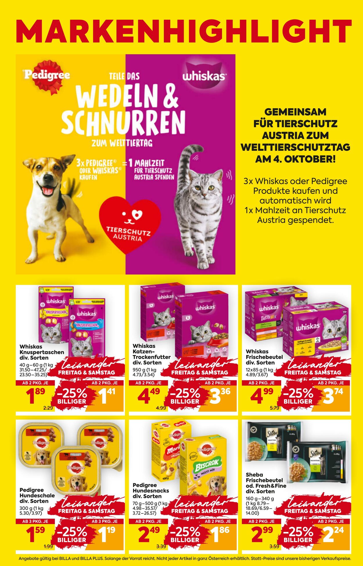 Prospekt Billa 02.10.2025 - 08.10.2025