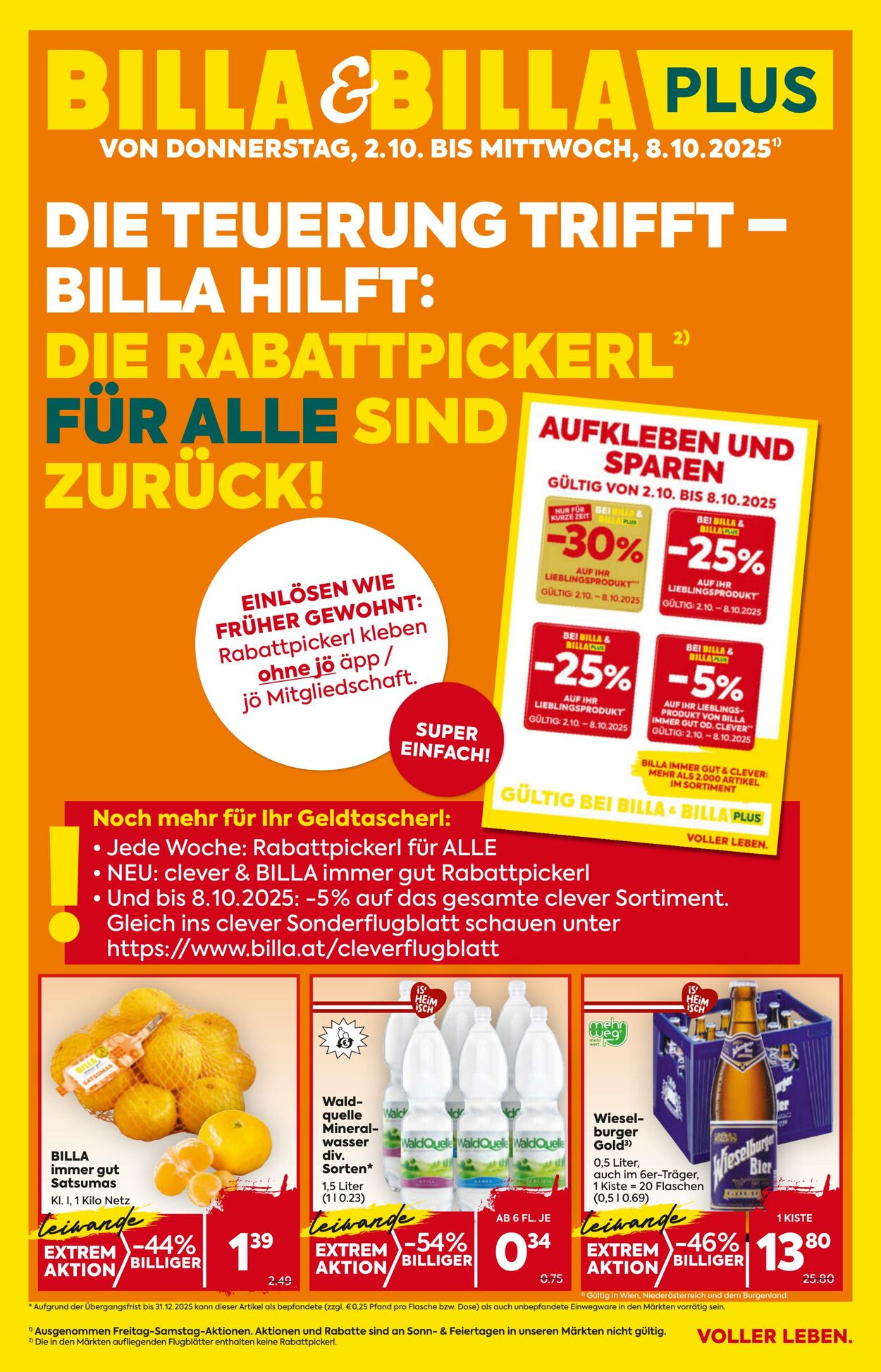 Prospekt Billa 02.10.2025 - 08.10.2025