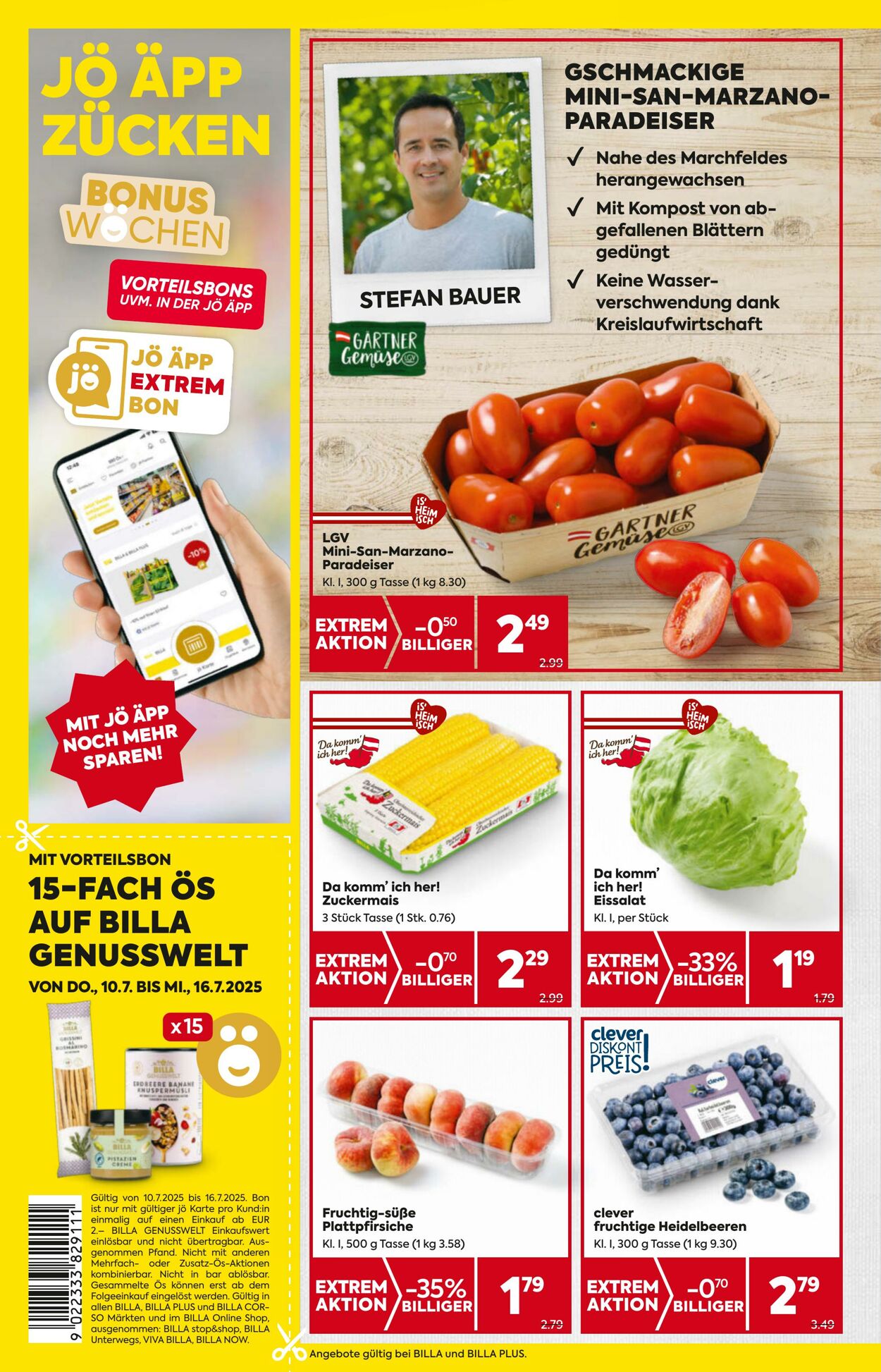 Prospekt Billa 17.07.2025 - 23.07.2025