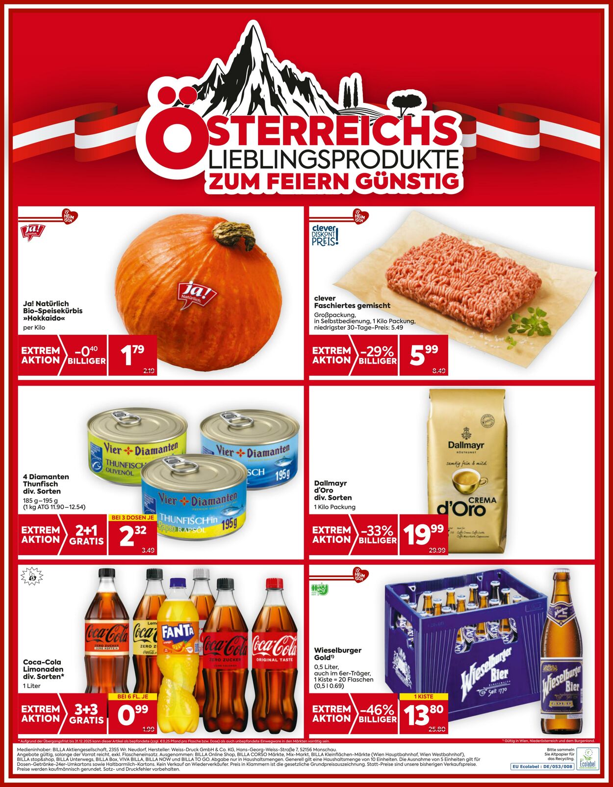 Prospekt Billa 23.10.2025 - 29.10.2025