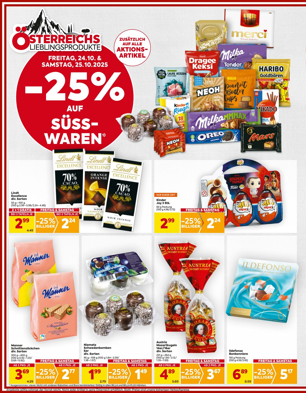 Prospekt Billa 23.10.2025 - 29.10.2025