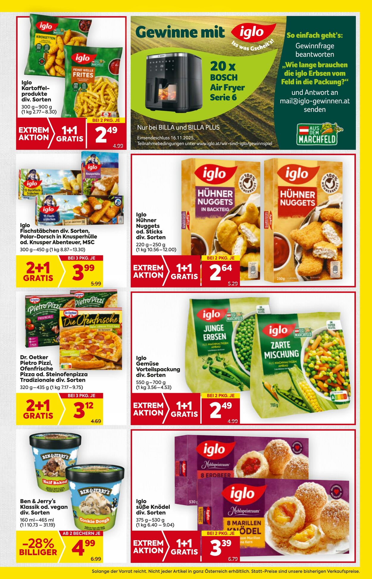 Prospekt Billa 30.10.2025 - 05.11.2025