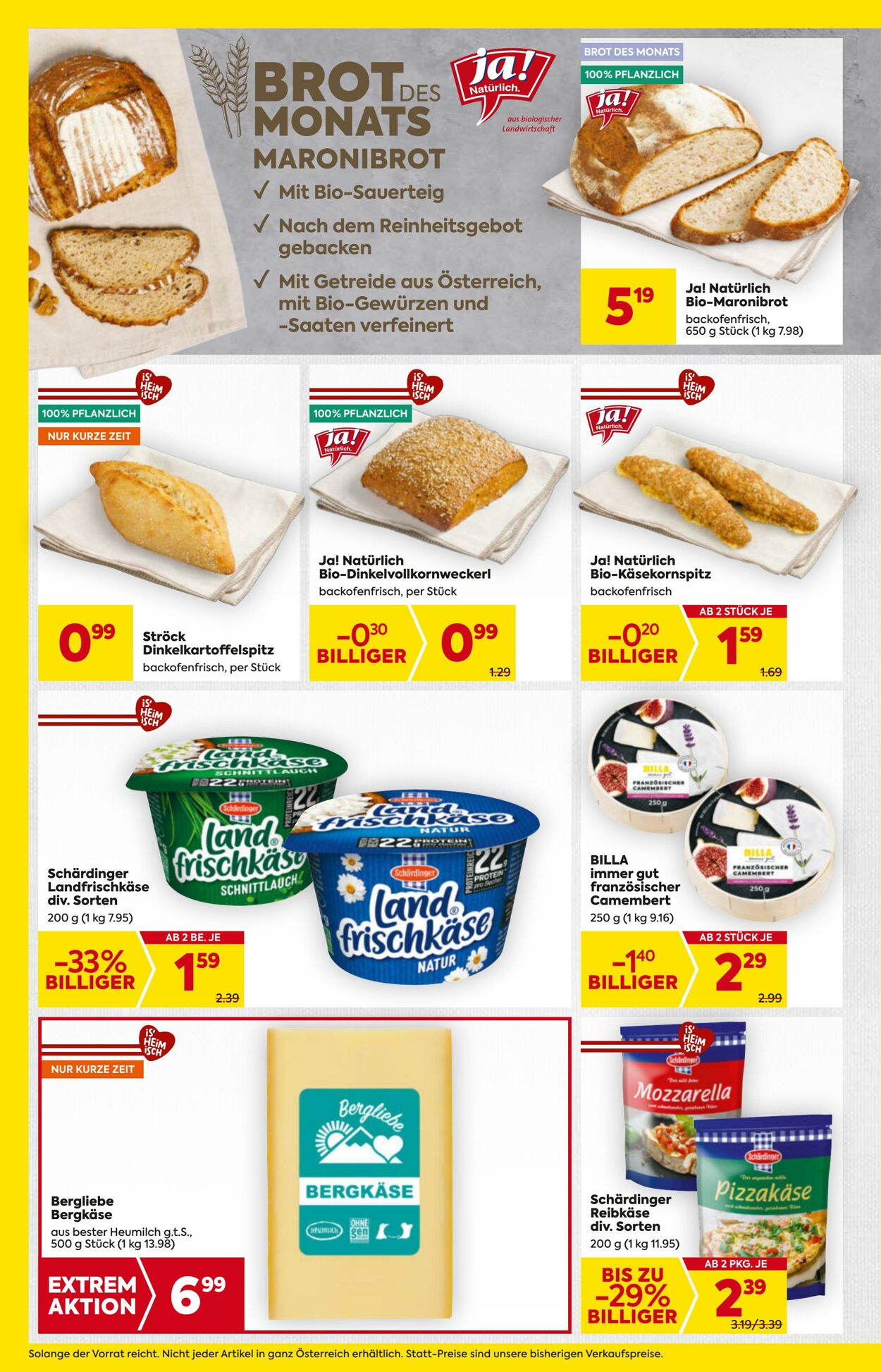 Prospekt Billa 30.10.2025 - 05.11.2025