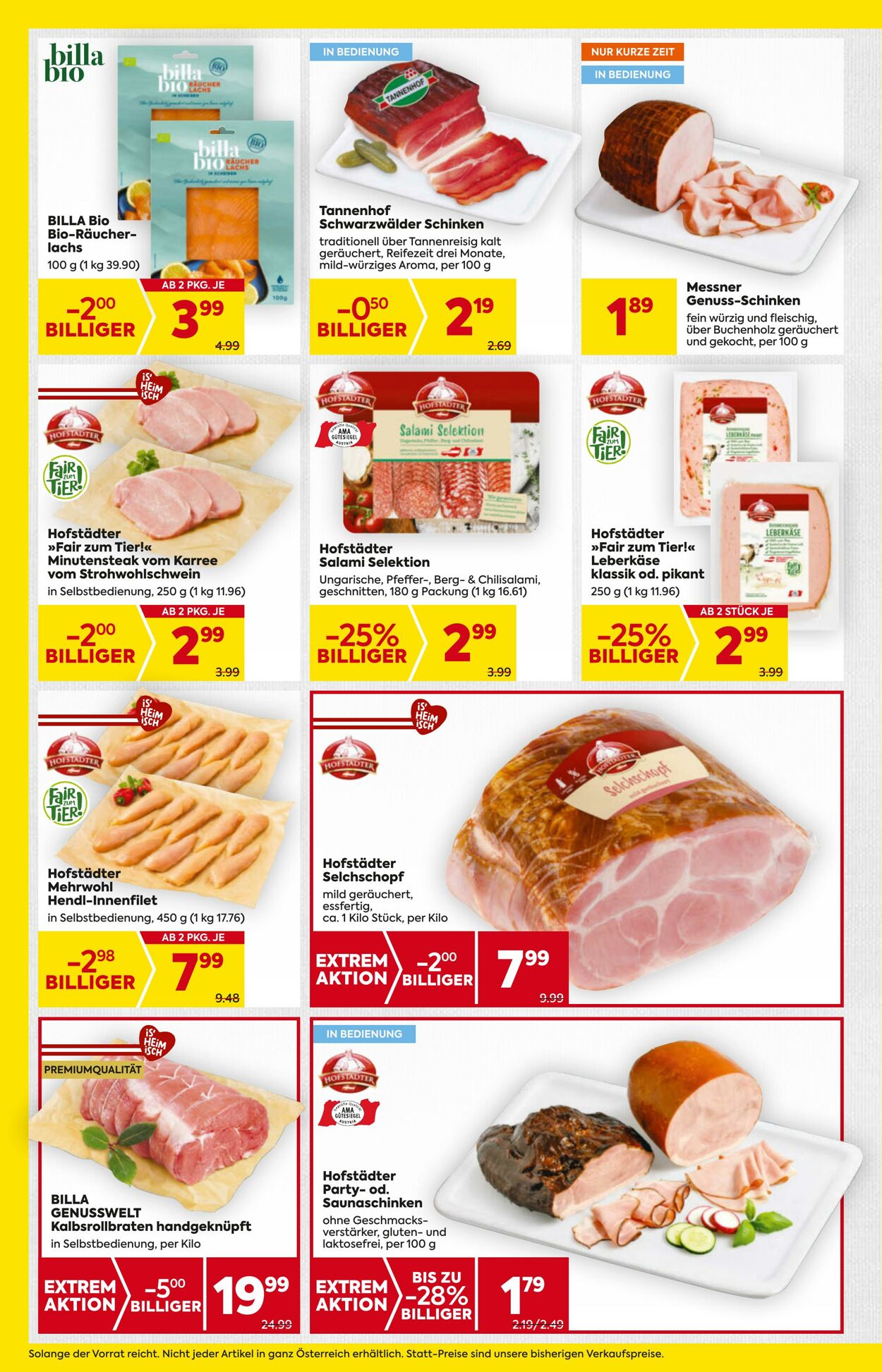 Prospekt Billa 30.10.2025 - 05.11.2025