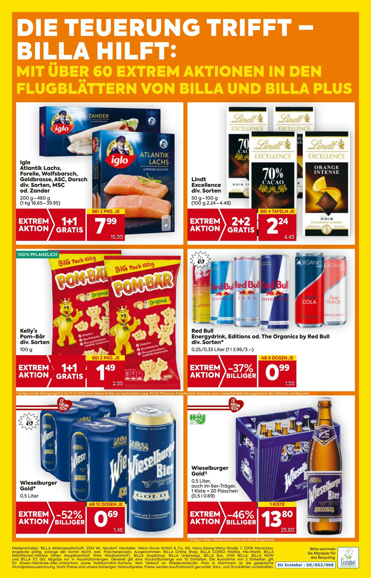 Prospekt Billa 30.10.2025 - 05.11.2025