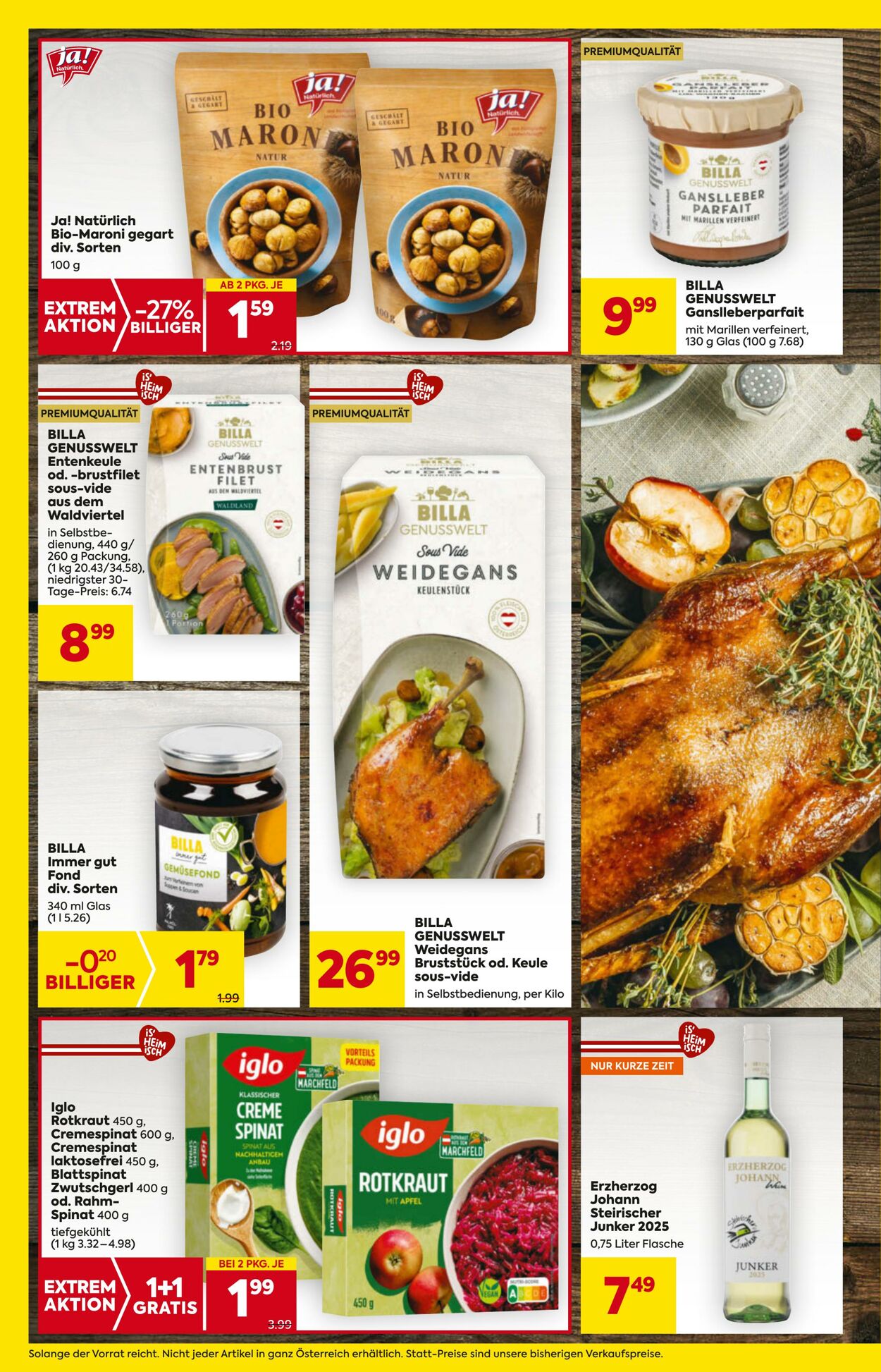 Prospekt Billa 30.10.2025 - 05.11.2025