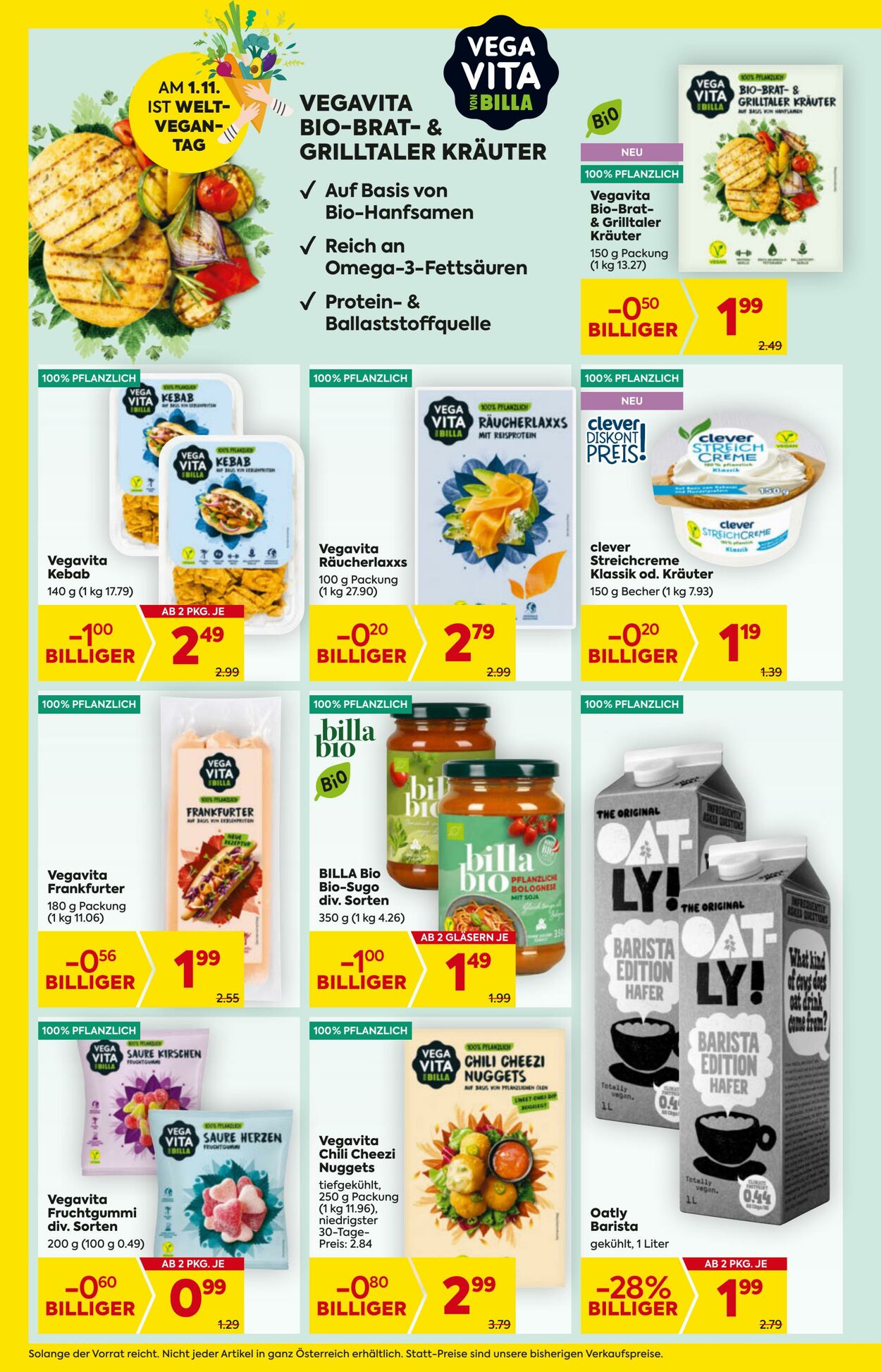 Prospekt Billa 30.10.2025 - 05.11.2025