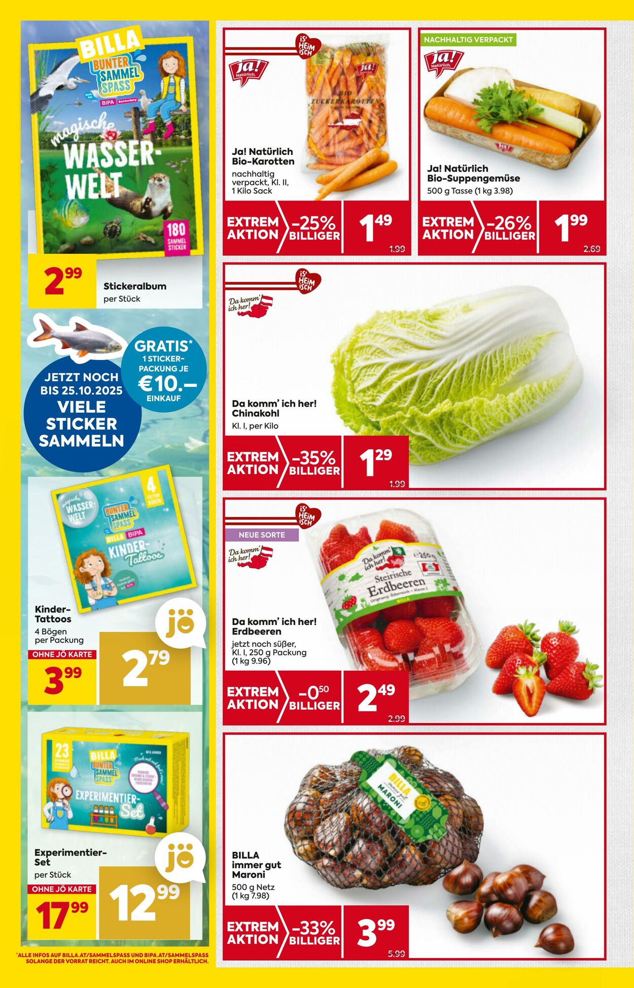 Prospekt Billa 16.10.2025 - 22.10.2025