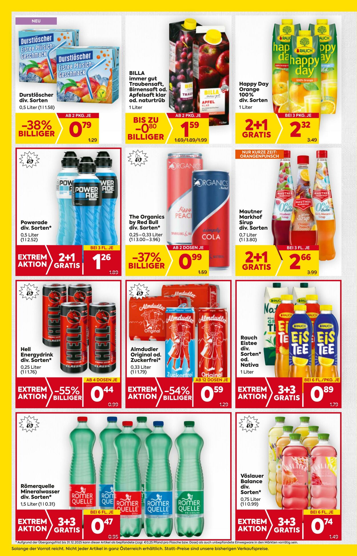 Prospekt Billa 16.10.2025 - 22.10.2025