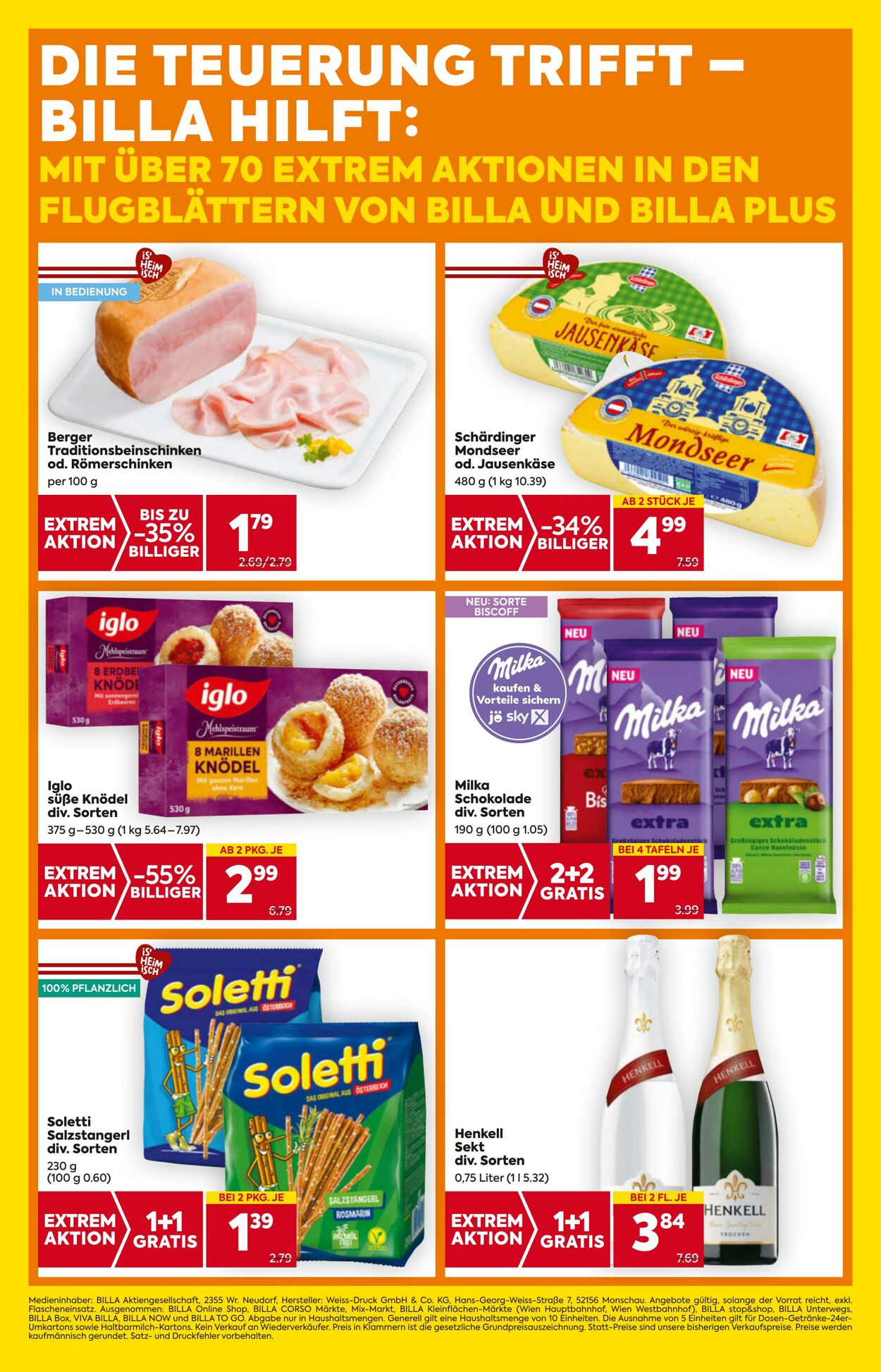 Prospekt Billa 16.10.2025 - 22.10.2025