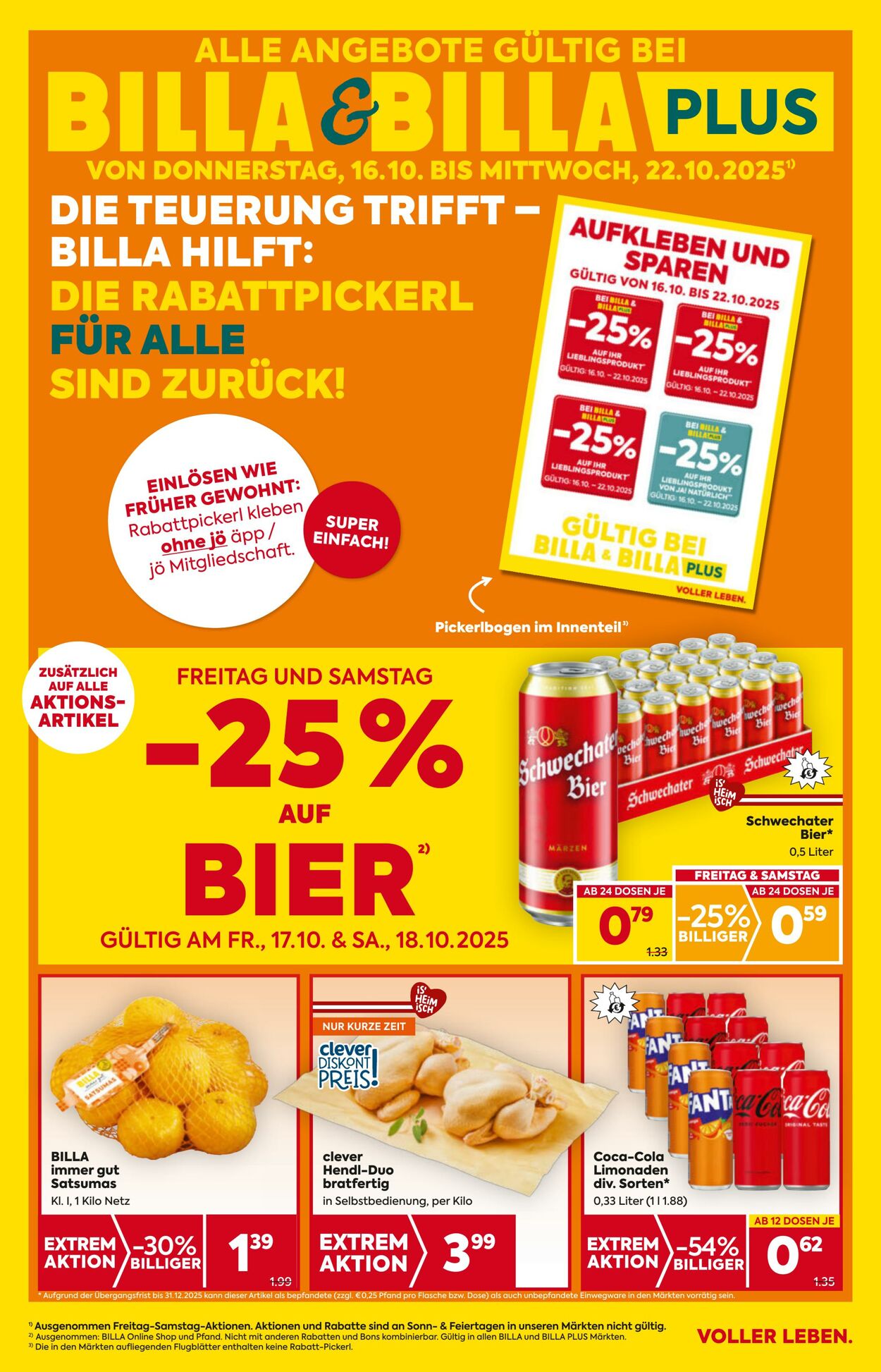 Prospekt Billa 16.10.2025 - 22.10.2025