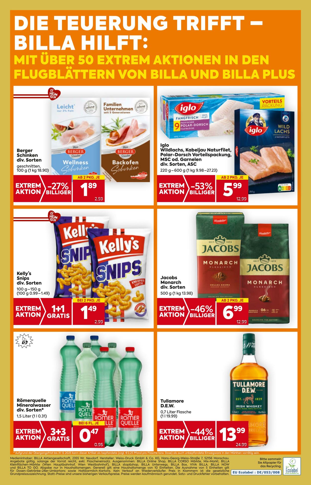 Prospekt Billa 13.11.2025 - 19.11.2025