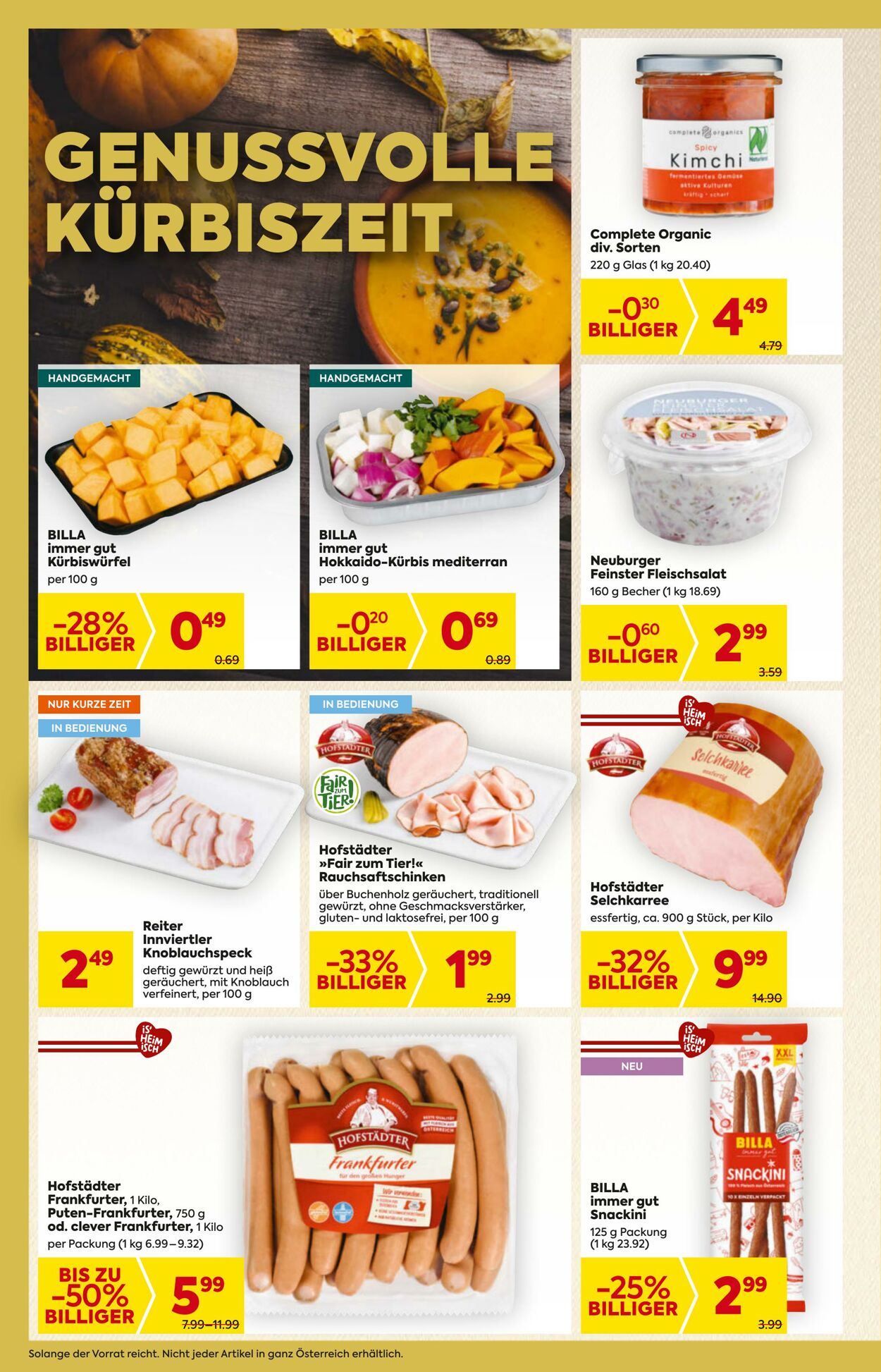 Prospekt Billa 13.11.2025 - 19.11.2025