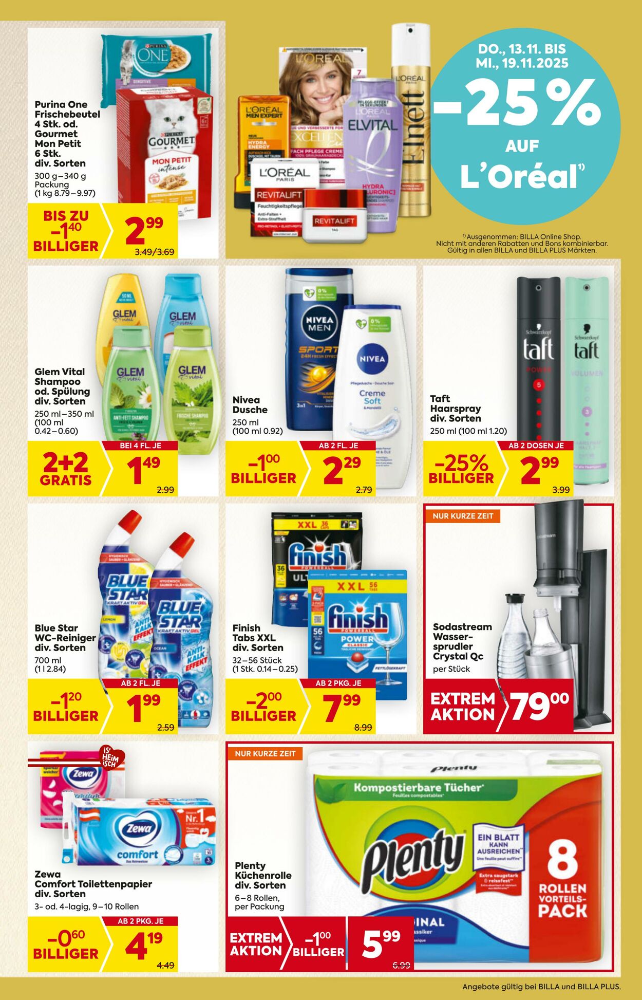 Prospekt Billa 13.11.2025 - 19.11.2025
