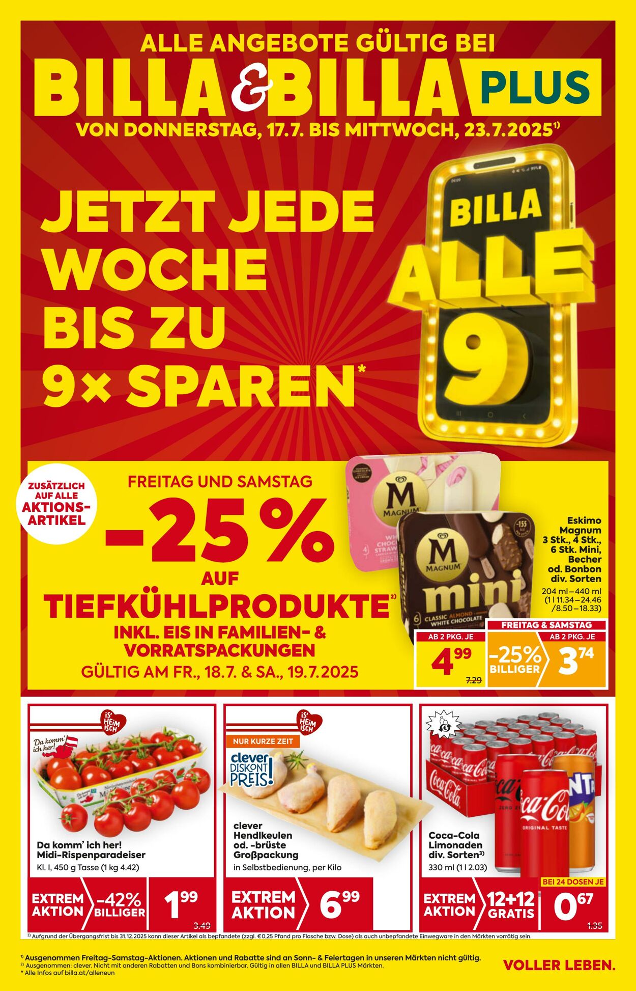Prospekt Billa 17.07.2025 - 23.07.2025