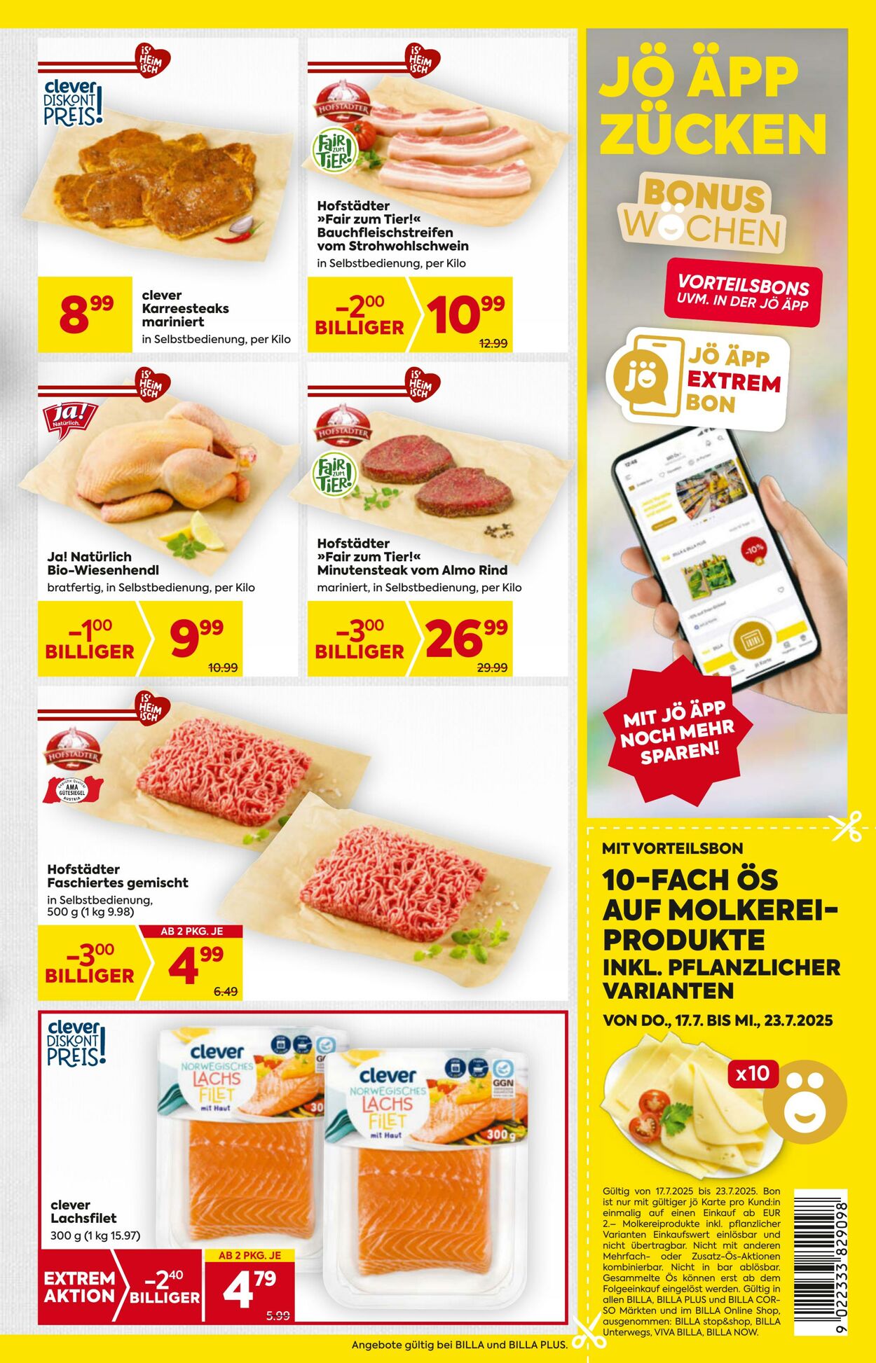 Prospekt Billa 17.07.2025 - 23.07.2025